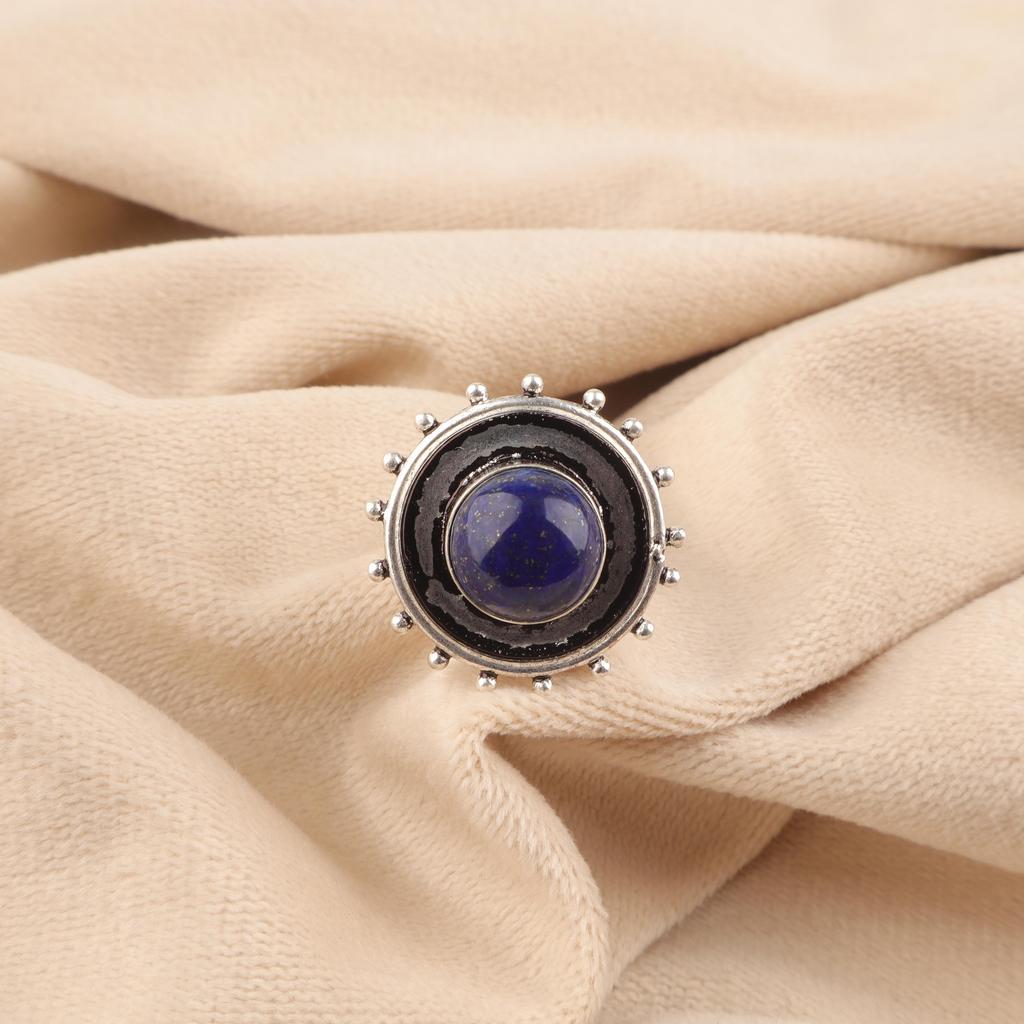 Lapis Lazuli Gemstone Jewelry, 925 solid Sterling Silver Ring, Handmade Gorgeous Silver Ring, Amazing Lapis Lazuli Silver Ring For Her