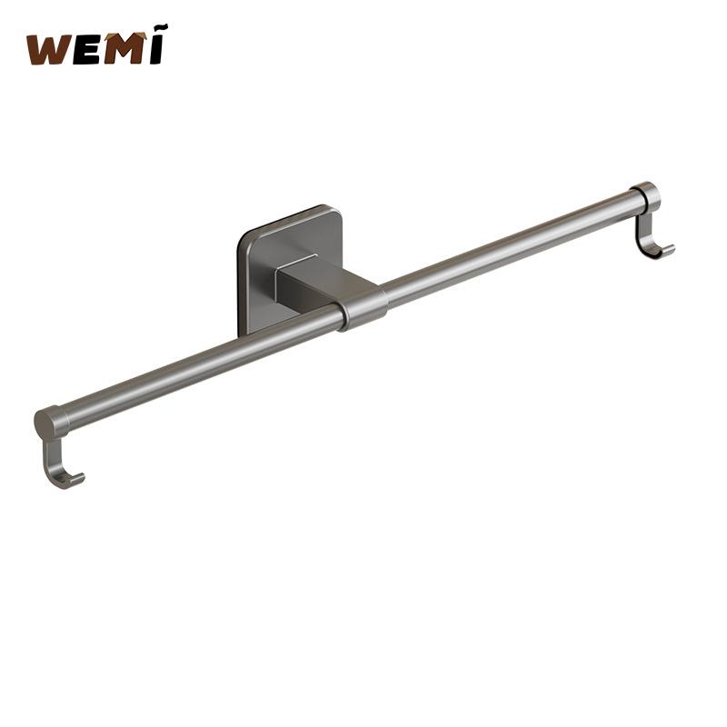 35/45/55cm Towel Rack Towel Hanger Bath Towel Holder Wall Hanging Towel Bars Aluminum Bathroom Shelf Kitchen Storage Rack
