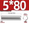 304 Stainless Steel Slotted Spring Pin, Cylindrical Shaft Pin, Locating and Hollow Pin (M5-M12)