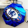 1PC Chelsea Fc  Printed Umbrella Folding umbrella, automatic umbrella 8-Frame for Travel, camping Fan gifts Christmas Gifts