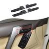 ABS Carbon Fiber Interior Door Handle Trim Cover For Toyota Prado FJ150 2010-17