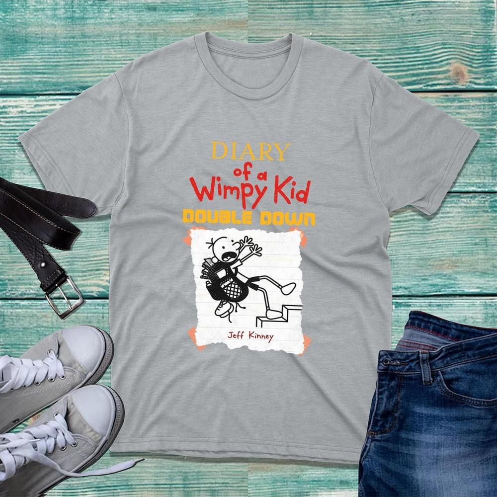 World Book Day TShirt Diary Of A Wimpy Kid Double Down Falling Funny Unisex Top