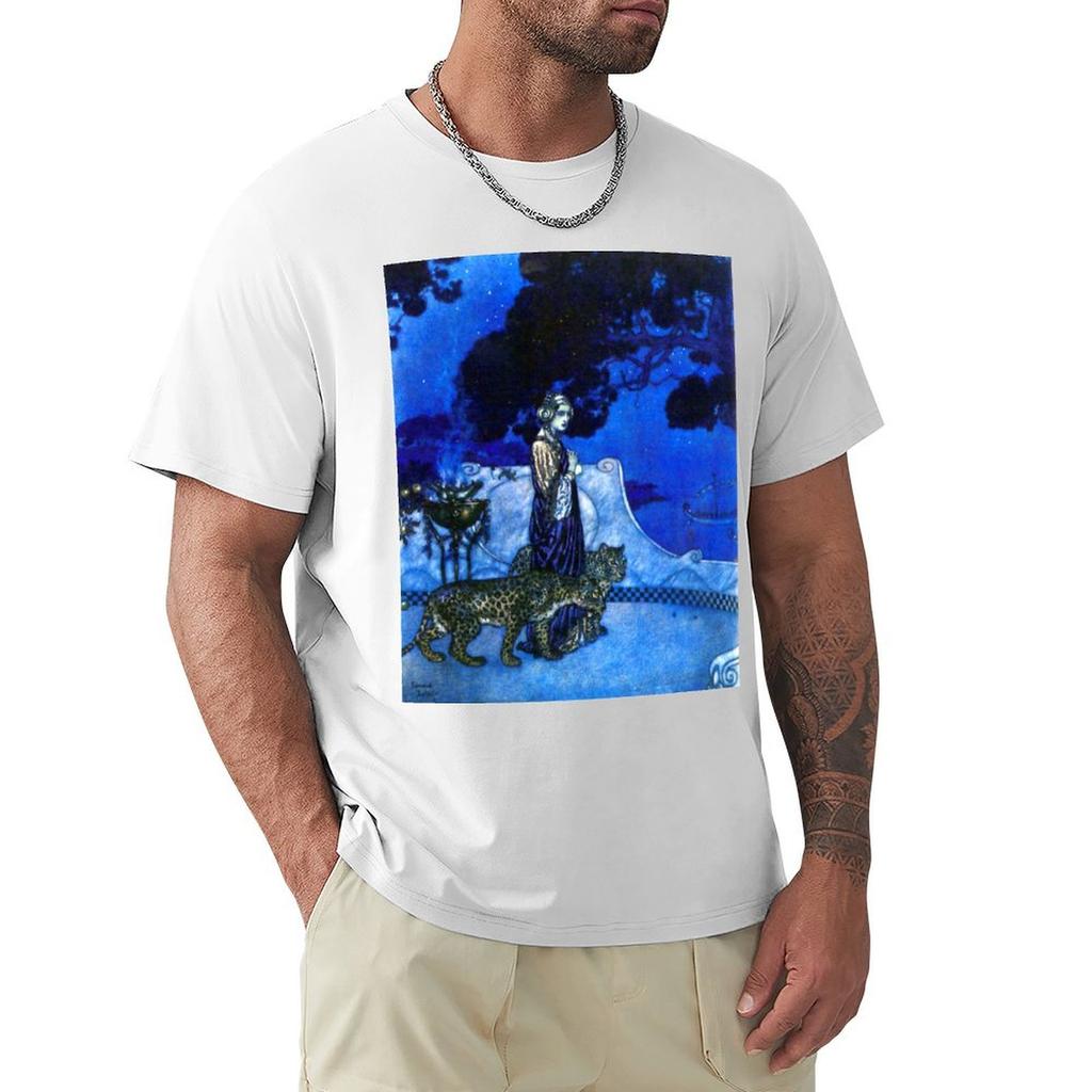 Circe Zauberin 1911 von Edmund Dulac T-Shirt anime Kurzarm-T-Shirt schlichte T-Shirts Herren