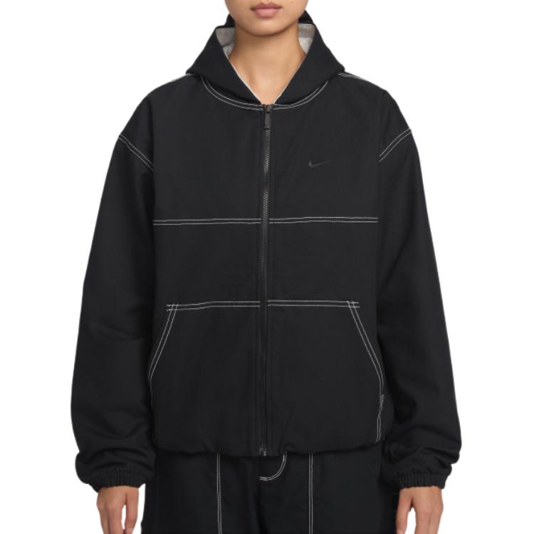 Nike Sportswear Hooded Zipper Loose Long Sleeve Jacket Women jackets IF0337010 S