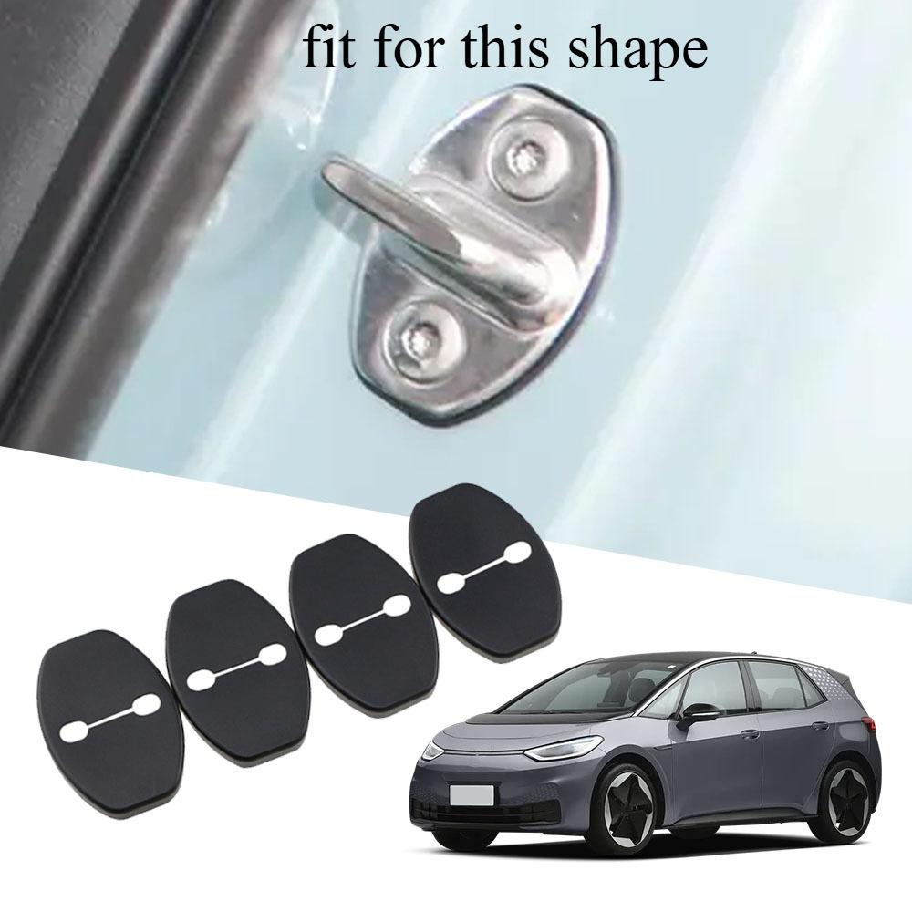 4pcs Abs Door Lock Cover for Volkswagen VW ID3 ID4 ID5 ID6 2025 2020 2025 2019 ID.3 ID.4 ID.5 ID.6 Sticker Car Styling Accessory