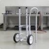 Gas Cylinder Hand Truck Two Wheel Gas Cylinder Cart Gas Bottle Cart Heavy Duty Compact for Welders, Industrial Workshop