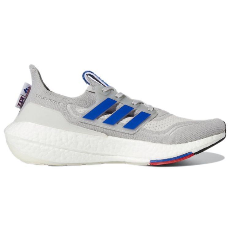 adidas UltraBoost 21 NCAA Pack - Kansas Unisex Sneakers Grey Grey-Two Royal-Blue GX7969