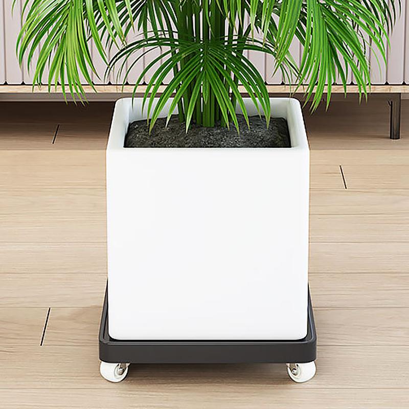 1PC Flower Pot Tray Thickened Square Reinforced Plant Pot Holder Breathable Base Planter Tray Universal Wheel Plastic