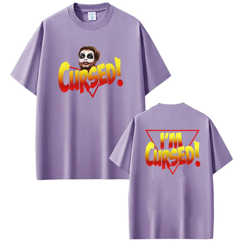 Danhausen Cursed Wrestling 2026 Graphic T Shirts Mens Women Vintage Harajuku Oversized Tshirts 100 Cotton Tshirt Streetwear