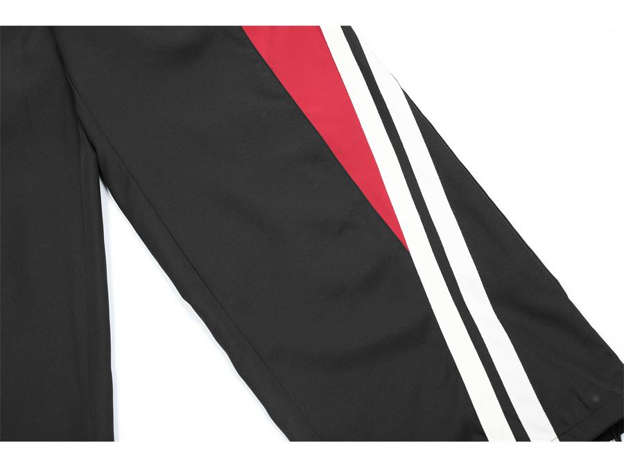 Unisex retro pruhované sportovní kalhoty s širokými nohavicemi: Trendy, Volné, Všestranné Neformální Kalhoty