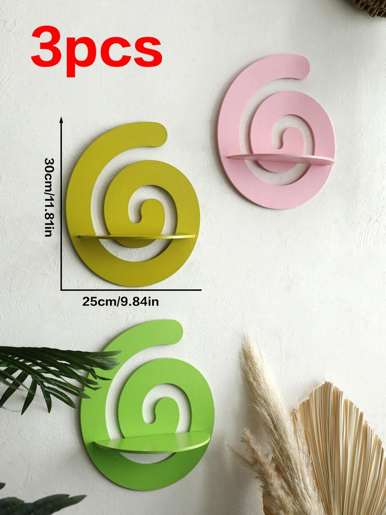 Süße Süßigkeitenform Holz Schwebendes Wandregal Display Pflanze Blumentopf Tablett Lagerregal Kunst Heimdekoration Mädchenzimmer Wanddeko