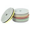 11pcs 4 Inch Diamond Wet Polishing Pads Grinding Disc + 1pc Backing Pad for Granite Marble Stone Ceramic Tile Concrete