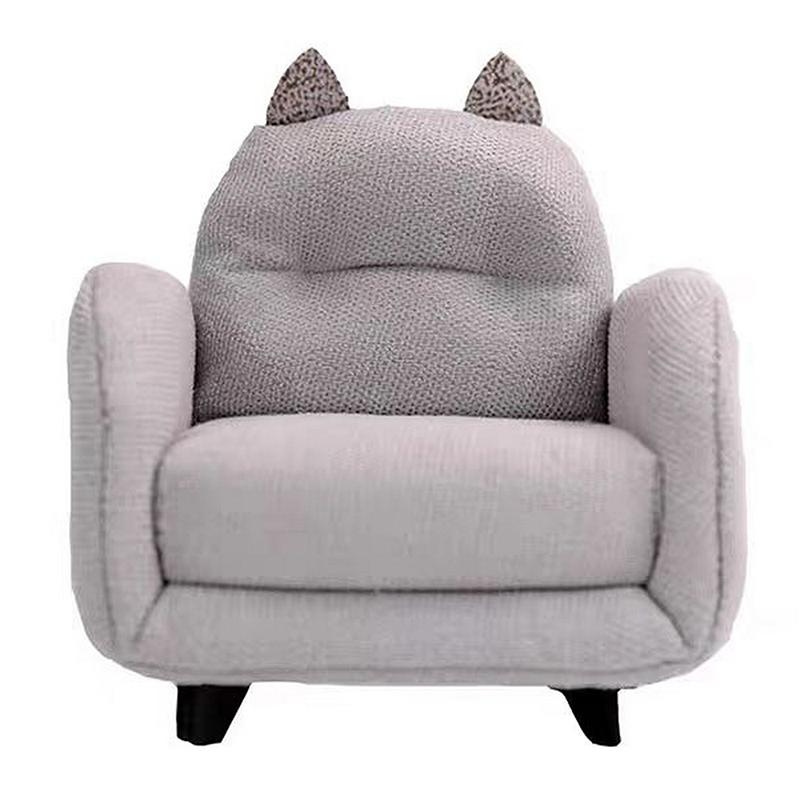 Mini Dollhouse Furniture Sofa with Pillow Set Simulation 1:12 Miniature Living Room Kids Pretend Play DIY Doll House Decor