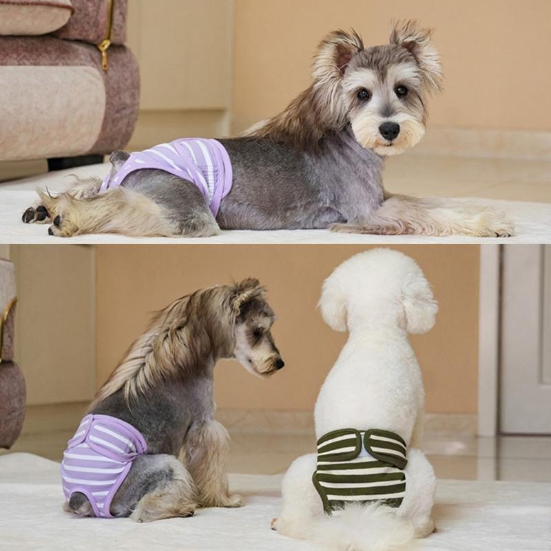 Soft Period Pants Pantie Soft Nappies Suspender for Girls Dog Reusable Doggies Period Diaper Incontinence