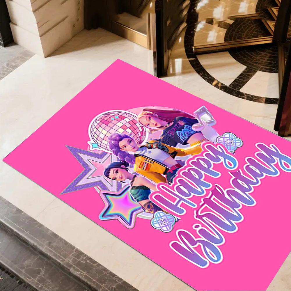 Huntress Power Squad Floor Mat Suitable for Living Rooms Bedrooms Hallway Game Room Anti-slip Rug Decorate Offices Gift for Festivals