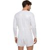 S-3XL Tuta da Sauna Impermeabile per Uomo Tuta Intera a Maniche Lunghe Pulsanti sulle Spalle Vita Cavallo Boxer Staccabili Body per Costumi da Bagno