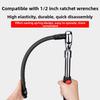14 Inch Flexible Shaft Extension Rod 1/2 Square Drive For Confined Areas Mechanical Maintenance Garage Power Tools