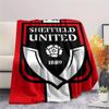 1PC Custom Name Sheffield United FC Patterned Flannel Blanket Suitable For All Seasons for Home Decor Warmth and Comfort Gifts Holiday Present