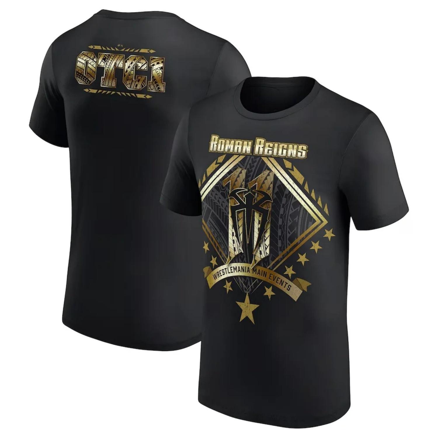 

2026 Men s White Roman Reigns Tribal Logo Parent-child T-Shirt Print Cotton Short Sleeve T-Shirt for Outdoor Sports Casual Wear S чёрный