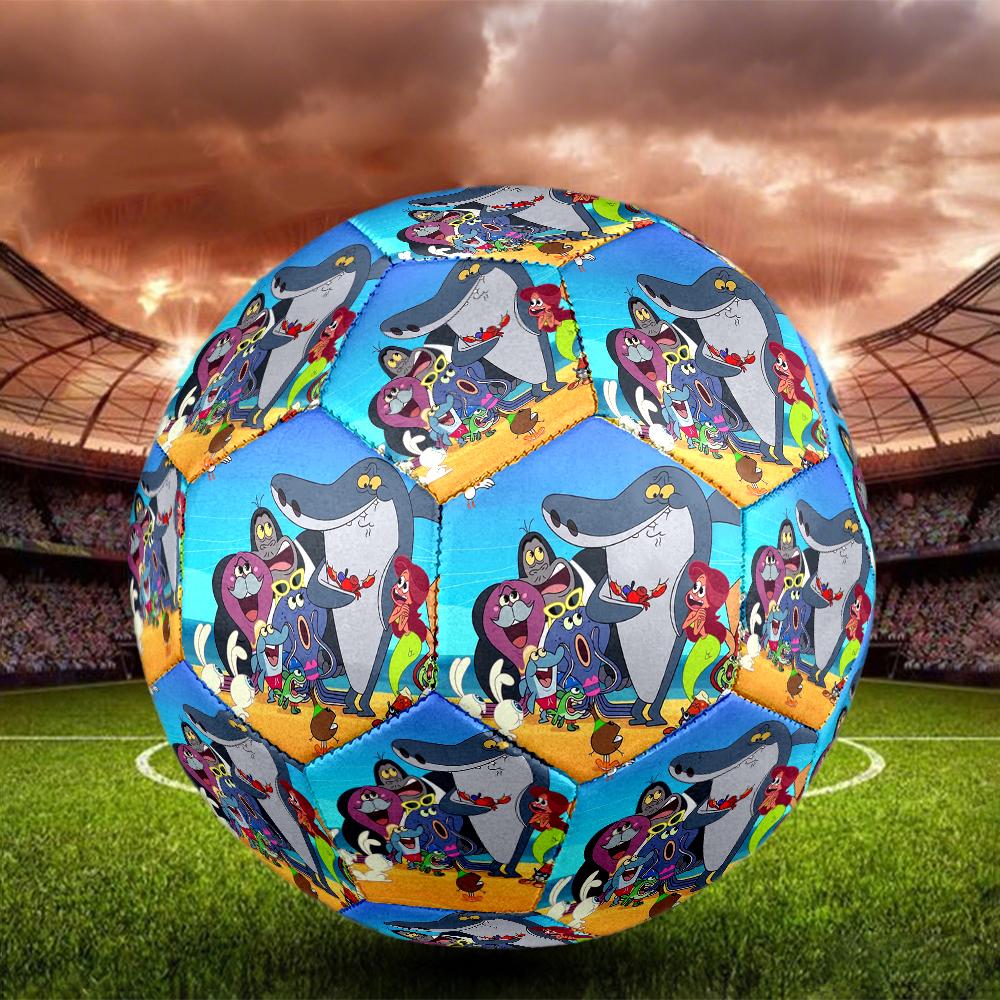 Zig & sharko Theme Size 5 Soccer Ball, Suitable for Both Indoor and Outdoor Matches, a Gift Suitable for Everyone.