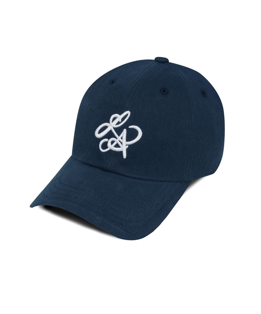 Line Binyu La Logo Cotton Ball Cap - Navy