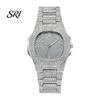 Street Style Watch Quartz with Full Diamond Bezel And Dial High Stylish Timepiece Accuracy Sparkling Trendy Hip-Hop for Daily Party Men
