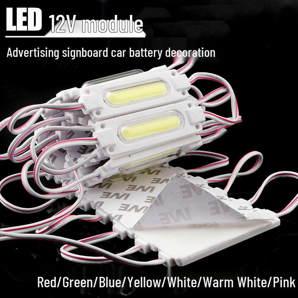 

Светодиодный 12В Энергосберегающий Водонепроницаемый COB Модуль для Объемных Букв и Световых Коробов белый