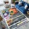 New! Pokemon Charizard Cards Print Carpet for Living Room Bedroom Bedside Floor Mat Kid's Room Non-slip Mat Home Decor Gifts