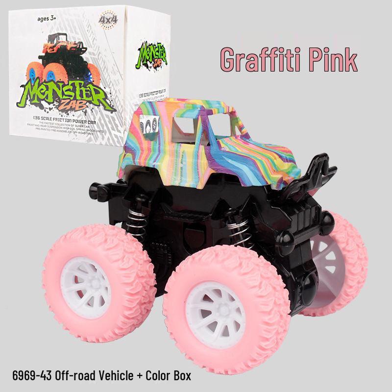 Children's Inertial Off-Road Toy Car: Durable Four-Wheel Drive Model