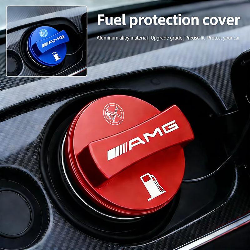 Tire- For Mercedes Benz AMG W203 W206 W220 W205 W211 W212 W201 W168W167-Red/Blue/Fuel Tank Cap Cover Aluminum Alloy Lid/Car Tire