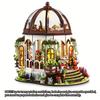 This Mini Greenhouse Doll House Kit Is a 3D Wooden Puzzle Book Corner Rack Insert, Light Brown Desktop Decoration Model, Suitable for Adults