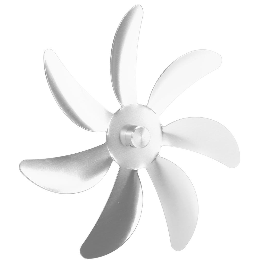 Stove Fan Aluminum Alloy Blade 7 Blades Easy Installation Universal Fireplace Fan Blade Replacement for Fireplace Fan
