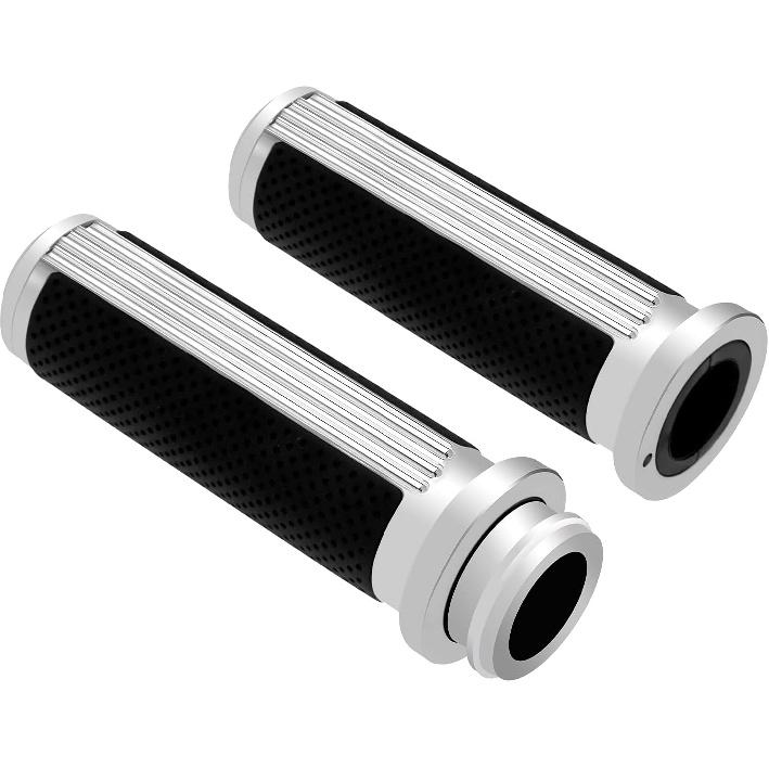 HDBUBALUS 1" Electronic Throttle Defiance Handlebar Grips 25mm Hand Grips Fit for Harley Touring Street Glide Road King Road Glide Electra Glide