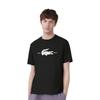 LACOSTE T-Shirts Men's Black Crew Neck Moderate TH3781
