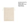 Cotton Mesh Storage Bag with Drawstring Breathable Hollow Design Extends Freshness Reusable Eco-Friendly Supermarket Travel Bag