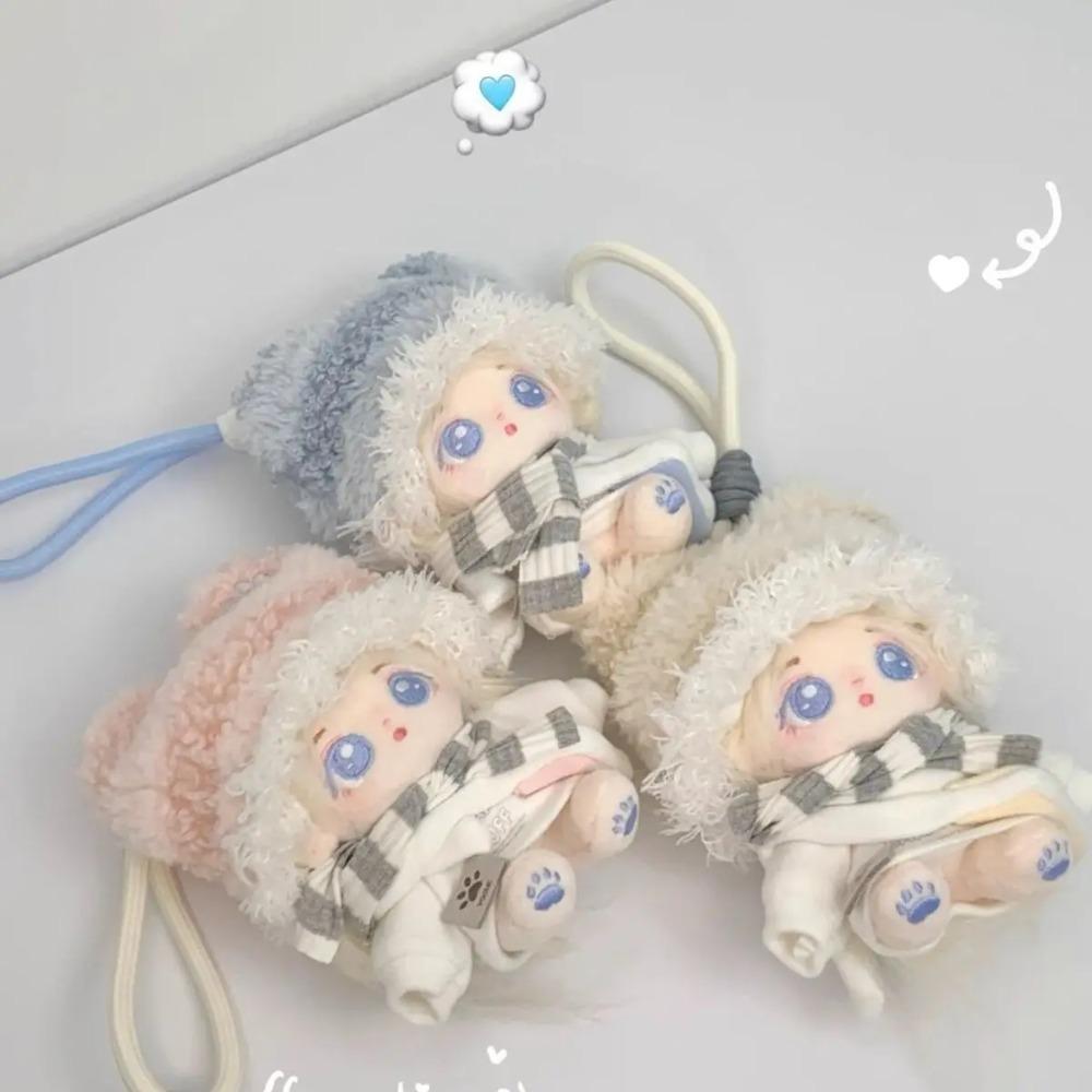 Roztomilý Kawaii Bavlněný Panenka Oblečení Set Vhodný pro 10cm/20cm Bavlněnou Plyšovou Hračku Náhradní Oblečení Set