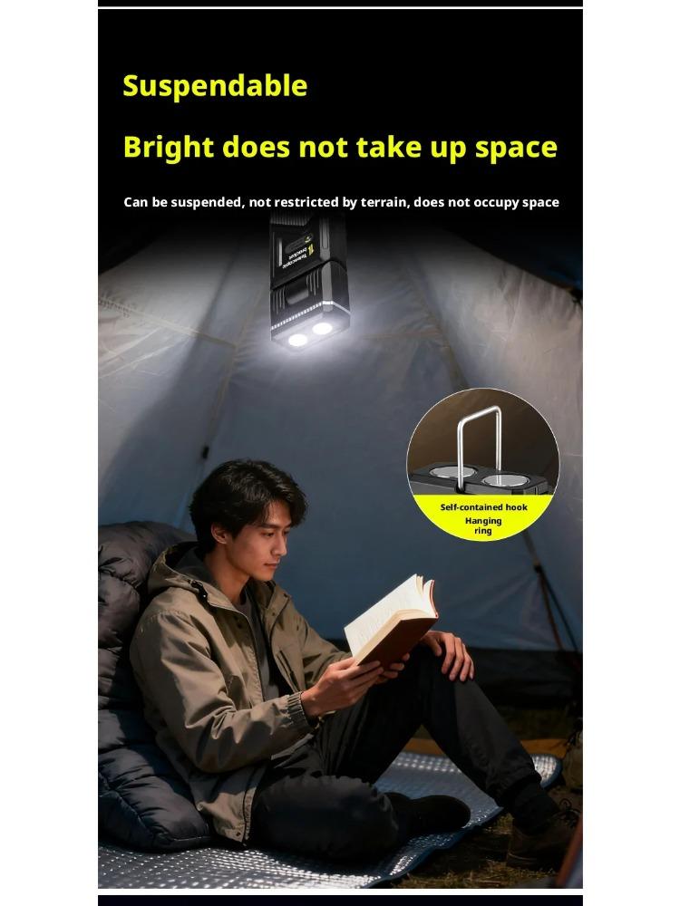 LED Magnetic Work Light Retractable 180° Rotatable Multi-Functional Flashlight for Outdoor Camping Inspection
