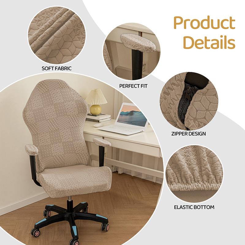 Gaming Chair Covers With Armrest Cover Spandex Elastic Internet Cafe Bar Office Seat Cover Computer Chair Dust-proof Protector