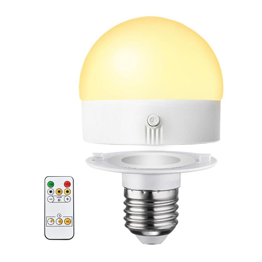 

LED Rechargeable Bulb Detachable Base Magnetic Emergency Light 3 Light Color