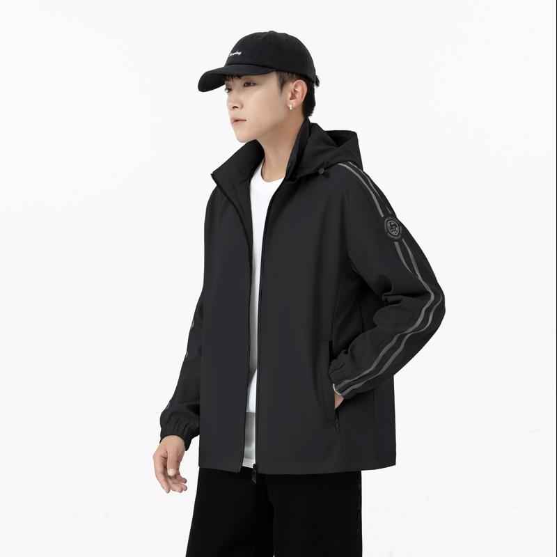 Ny jacka Herr Koreansk stil Personliga sporttoppar för unga snygga män Kläder Vår och höst Trendig vardagsjacka