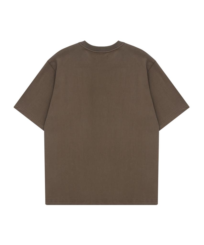 Honguseong Personal In Charge Pocket T-Shirt_Brown