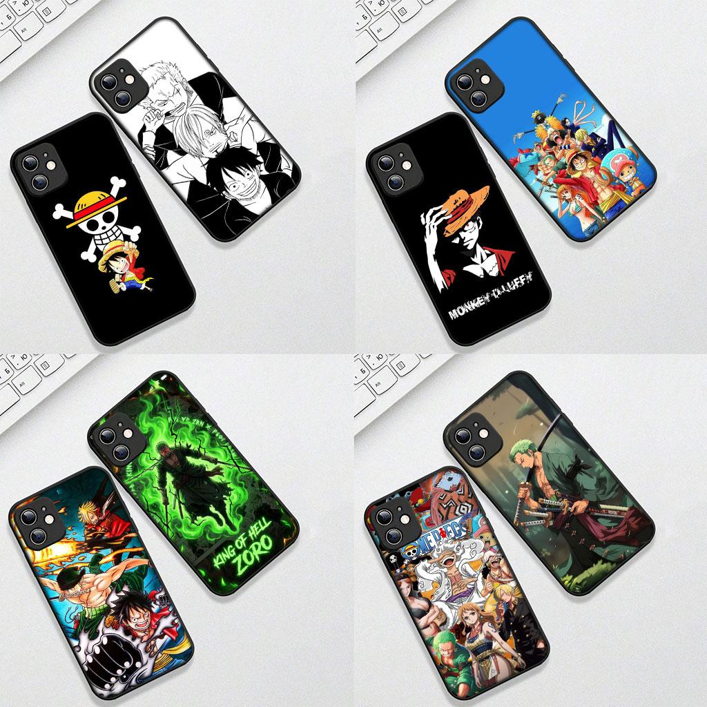 Cover for Apple iPhone 13 12 Mini XS 11 Pro Max 7 8 Plus XR SE 2022 2020 SE3 Coque Phone Case Sanji Roronoa Zoro One Piece Luffy