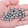 100pcs Fishing Weights Sinkers Fishing Tackle Accessories Open Mouth Design Weights Split Shot Fishing Sinkers 5 Sizes