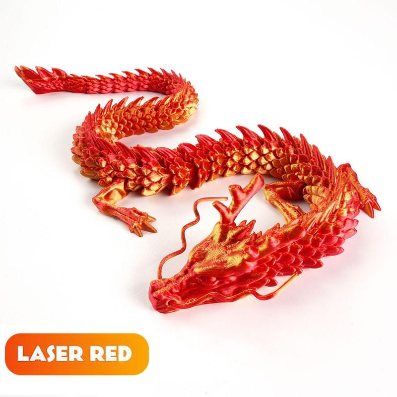 30/45/60cm  Joints Movable Dragon Rotatable 3D Articulated Miniature Statue Desktop Ornament Creative Model Decor Kids Gift