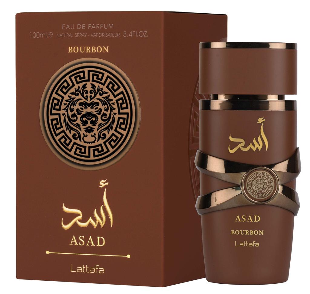 Lattafa Asad Bourbon for Unisex Eau De Parfum Spray, 3.4 Ounce / 100 Ml | for Unisex