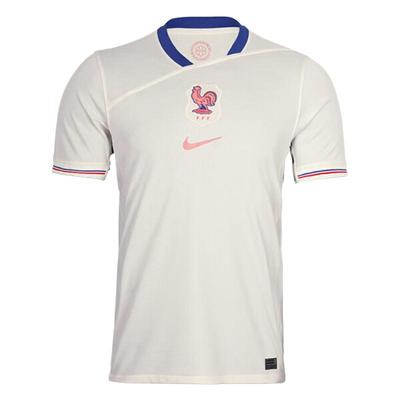 Nike France 2025 Season Away Fan Short Sleeve Football Shirt Men Tops Off-White FZ9023-110