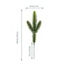 Greenery Leaves Fake Cedar Pine Red Berries Natural Looking Lifelike Faux Pine  Home Decoration