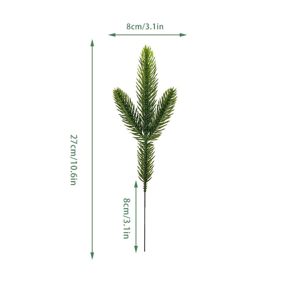Greenery Leaves Fake Cedar Pine Red Berries Natural Looking Lifelike Faux Pine  Home Decoration