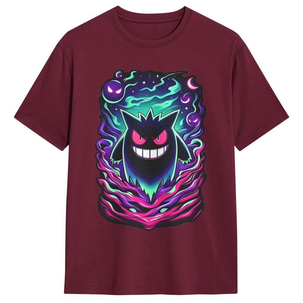 Noční můra Noc Pokémon Gengar Tričko Letní Úžasná Trička Bavlna Módní Tričko Pro Pánské Krátký Rukáv Neformální Topy