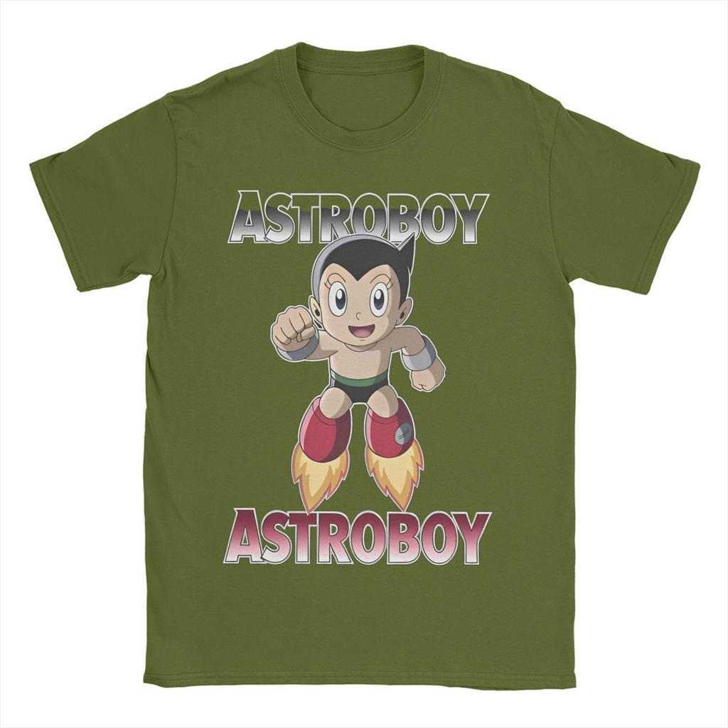 Astro Boy   TShirt Summer  Anime  Hippie T Shirts Unisexs Pure Cotton Crew Neck Plus Size Clothing Short Sleeve YK Casual Tops